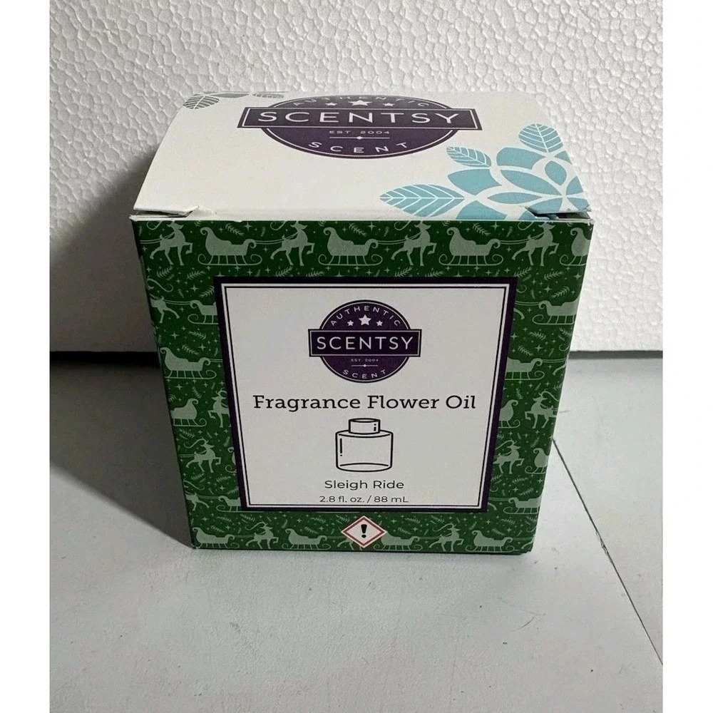 Scentsy‎ Fragrance Flower Oil Sleigh Ride 2.8 Oz